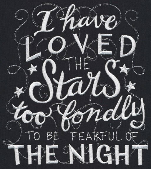 I Have Loved The Stars Embroidered Patch for jackets, sweatshirts, bags & more.