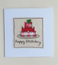 Embroidered Birthday Cake Card - Image 3