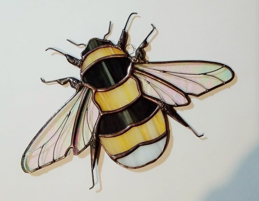 Stained Glass Bumblebee - handmade in Hampshire