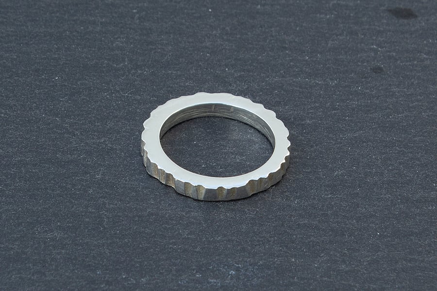 Textured Sterling Silver Ring