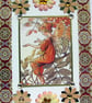 Fantasy Fairy - Hand Crafted Decoupage Greeting Card - Blank - 3167