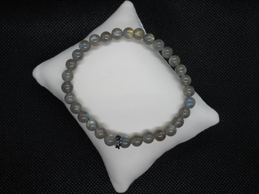 SALE - Labradorite bracelet and earrings set