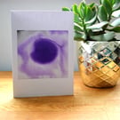 Ink blob greeting card Suminagashi technique
