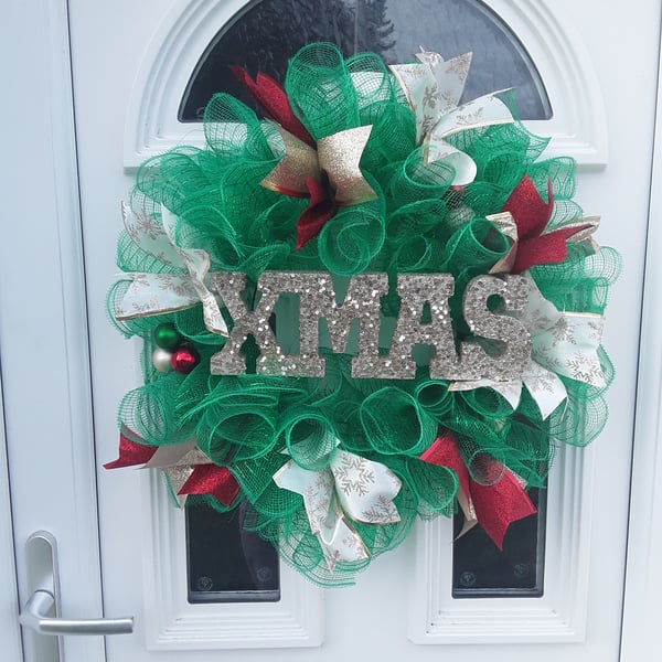 Christmas Wreath, Christmas Wall Decor, Christmas Door Wreath