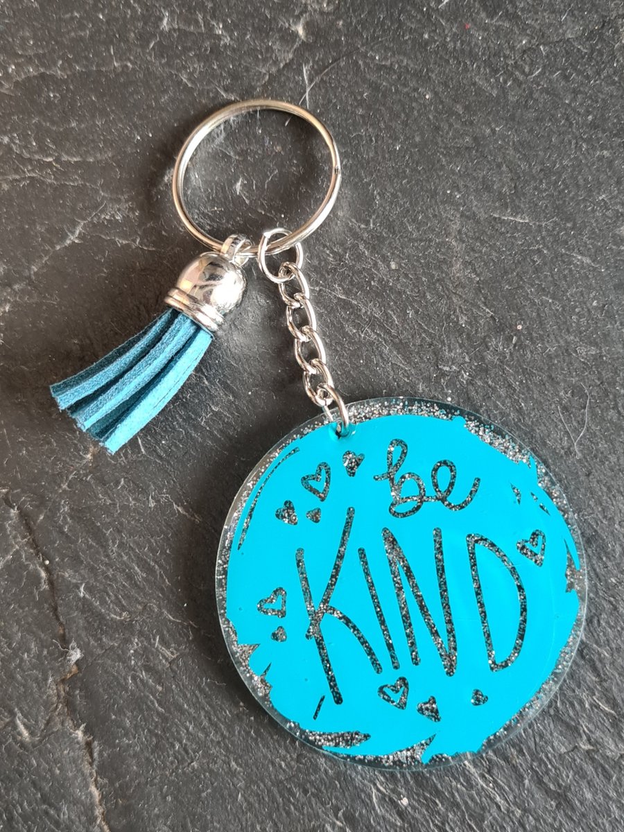 Be Kind - Keychain - motivational quote - keyrings - party favours 