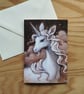 Unicorn II Blank Greeting Card