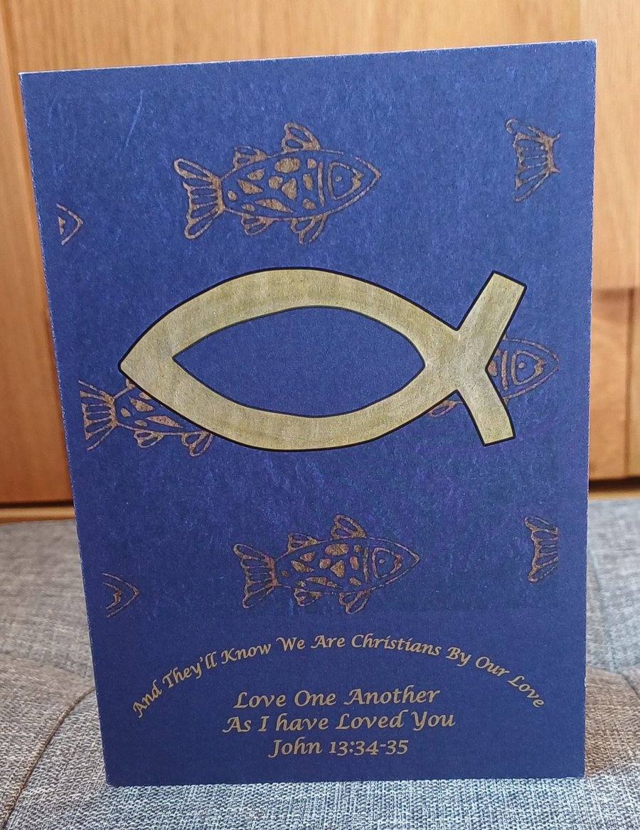 A6 Love One Another Greeting Card 