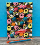Handbound A5 Journal made with Rare Vintage Bassett's Liquorice Allsorts Fabric