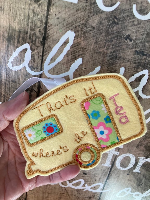 Caravan Funny Sign Tea lover gift idea, caravan lover holiday sign, secret Santa