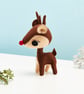 Rudolph the red nosed Reindeer Christmas ornament - Image 1