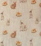 Handmade Bunny Rabbits Design Cushion-Linen. Size 40x40cm- (16"x16") CUS112 - Image 2
