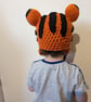 Crochet tiger hat, winter novelty hat, newborn, child, toddler, adult sizes - Image 3