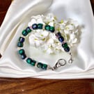 Aurora Glass Bead Bracelet