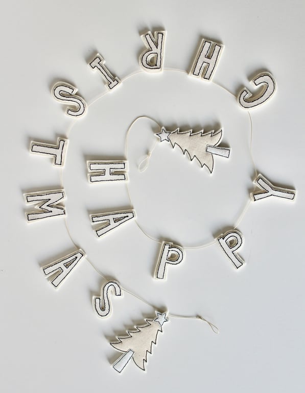 'Happy Christmas' Garland