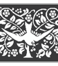 095B Cross Stitch MONO Swallow Bird in Tree & Flowers Arts and Crafts Nouveau  - Image 1