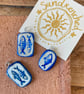 Handpainted Air Dry Clay Fish Pendant Charm