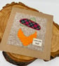 Scottish themed appliqué card for Dad - Image 1