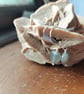Sterling Silver Facetted Labradorite Heart Earrings - Image 1