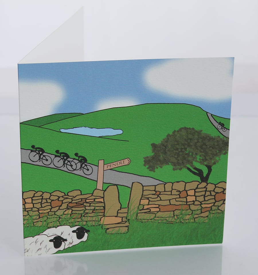 Pendle Hill greeting card
