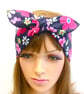 Rockabilly hair scarf top tie head scarf swing pin up style messy hair day - Image 1