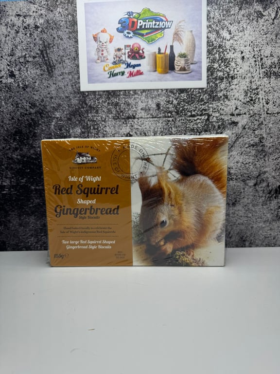 Isle of Wight Red Squirrel Shaped Gingerbread Biscuits