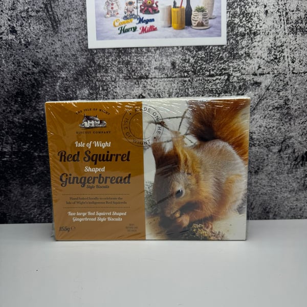 Isle of Wight Red Squirrel Shaped Gingerbread Biscuits