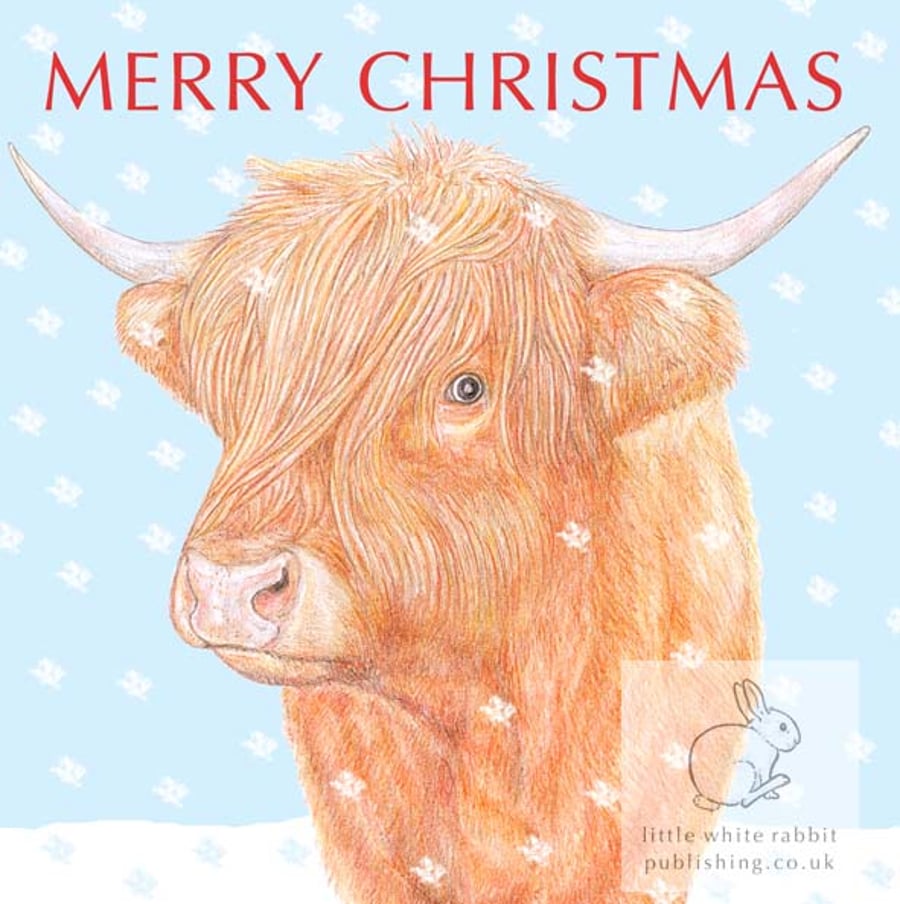 Highland Cow - Christmas Card