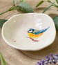 Blue Tit Handmade Ceramic Dish, Garden Bird Dish - Image 3
