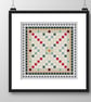 221D Cross Stitch chart Scrabble Erudite Game Board full size Tiles Quaker Sampl - Image 5