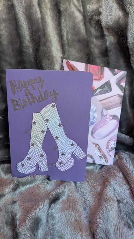 Birthday Card for that funky friend - Funky Boots