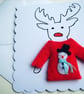 Snowman Jumper Brooch on Christmas Cards - Image 5