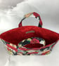 Day of the Dead tote bag, Gothic shopper, handmade in Sussex - Image 5
