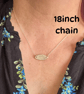 Silver sage leaf pendant with necklace - Image 2