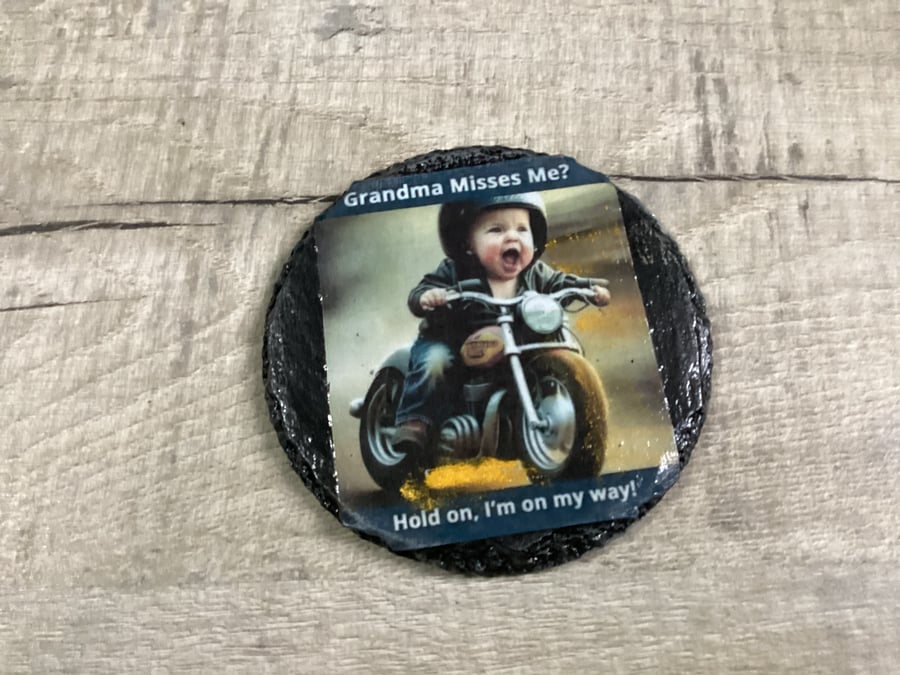 Decoupage slate coaster Folksy