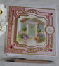 New Home Card Country Cottage Garden Front Door Lots of Love 3D Luxury Handmade - Image 1