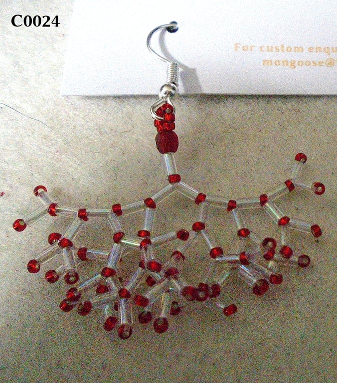 Fractal-style earrings (customisable)