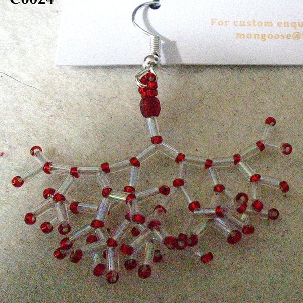 Fractal-style earrings (customisable)
