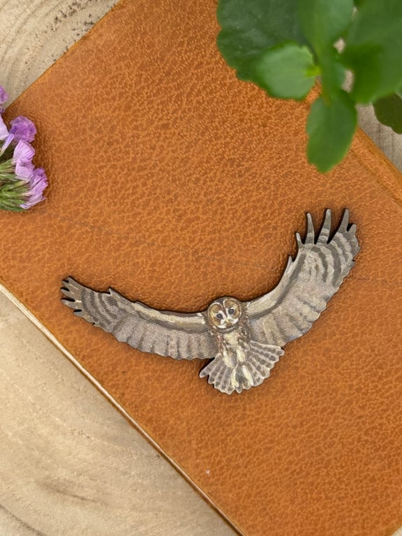 Laser Cut Wooden Tawny Owl Magnet