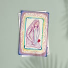 "Waiting" Limited Edition Art Postcard, Original Fine Art Print