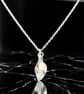 Sterling Silver Cala Lily Pearl Necklace - Image 1