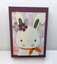Easter Bunny Spring Card Handcrafted with Dimensional Detail