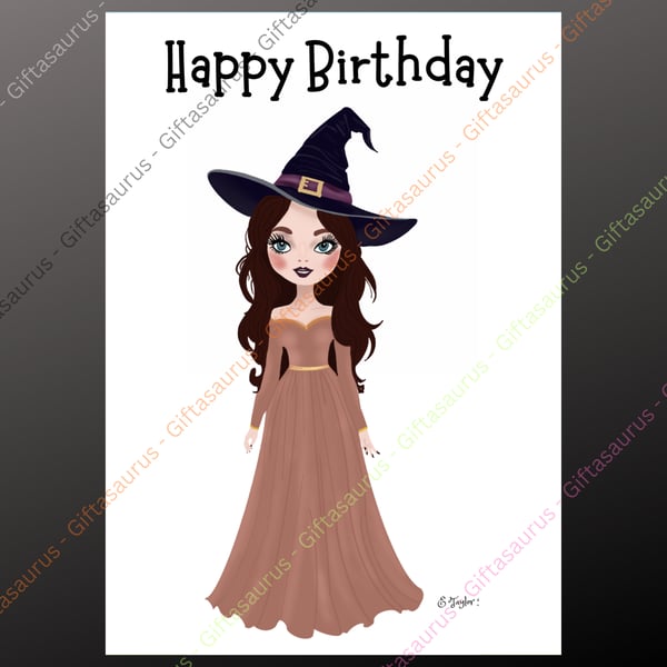 Personalised Birthday Card Plantable Seeded Wiccan Pagan Witch Witchy Gothic