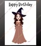 Personalised Birthday Card Plantable Seeded Wiccan Pagan Witch Witchy Gothic