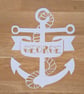 Large Bespoke Custom Personalised Unique Anchor Name papercut - Image 6