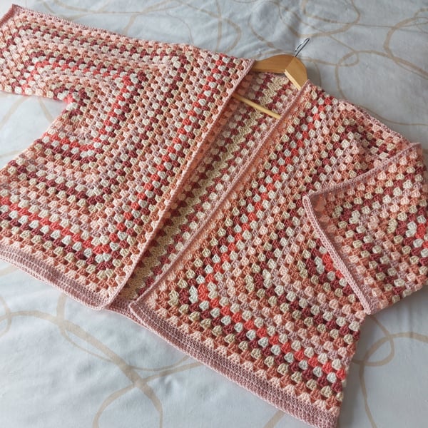 Crochet 'Festival' Kimono Style Cardigan Made To Order