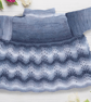 Hand Knitted Baby Cardigan, Grey White Ombre, 0-3 Months - Image 6