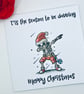 Personalised Dabbing Skeleton Christmas Card - Image 3