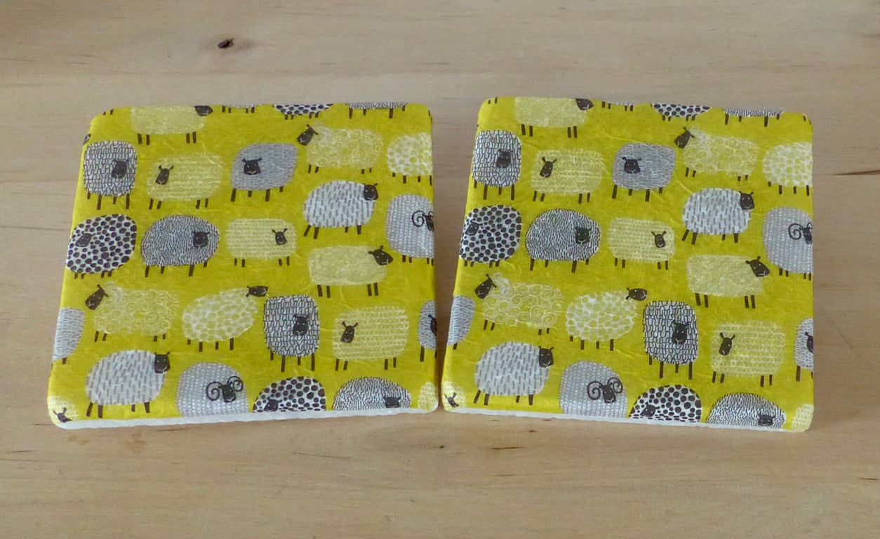 Marble 'Sheep' Coasters