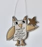 'Little Owl with a Star' - Hanging Decoration - Image 3