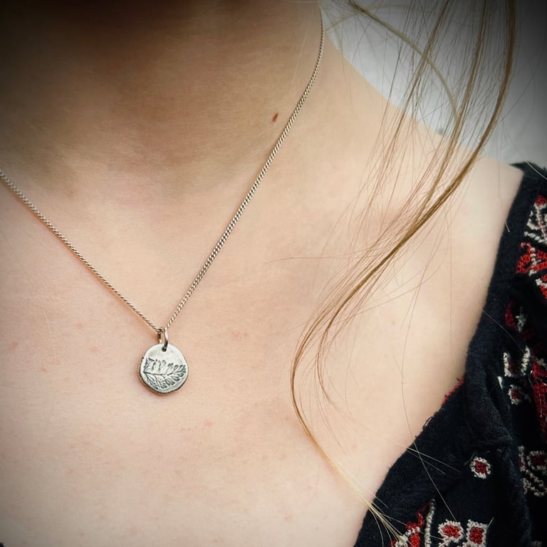 Woodland Trace silver pendant 